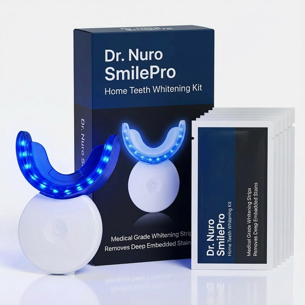 Dr. Nuro SmilePro Home Teeth Whitening Kit - Clinically Designed to Lift Stains, Brighten Enamel & Boost Smile Confidence.