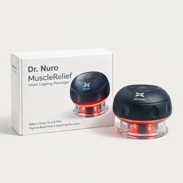Dr. Nuro MuscleRelief Smart Cupping Massager - Relieve Deep Muscle Pain, Improve Blood Flow & Speed Up Recovery