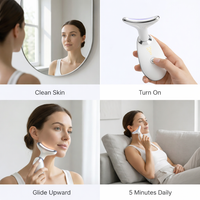 Dr. Nuro FaceLiftPro 3-in-1 Sculpting Massager - Tighten Skin, Reduce Double Chin & Define Jawline — Advanced Heat + Vibration for Visible Lift