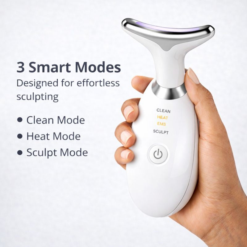 Dr. Nuro FaceLiftPro 3-in-1 Sculpting Massager - Tighten Skin, Reduce Double Chin & Define Jawline — Advanced Heat + Vibration for Visible Lift