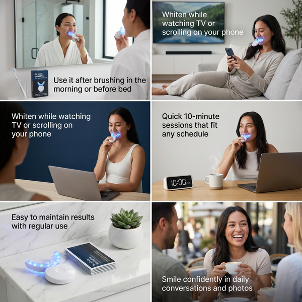 Dr. Nuro SmilePro Home Teeth Whitening Kit - Clinically Designed to Lift Stains, Brighten Enamel & Boost Smile Confidence.