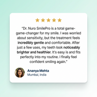 Dr. Nuro SmilePro Home Teeth Whitening Kit - Clinically Designed to Lift Stains, Brighten Enamel & Boost Smile Confidence.