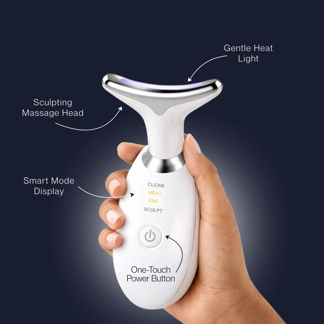 Dr. Nuro FaceLiftPro 3-in-1 Sculpting Massager - Tighten Skin, Reduce Double Chin & Define Jawline — Advanced Heat + Vibration for Visible Lift