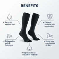 Dr Nuro Compression Socks - End Leg Pain, Reduce Swelling & Stop Varicose Veins - Medical-Grade Class 2 Support