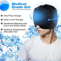 Dr. Nuro Migraine Relief Cap -  Cold & Compression Therapy